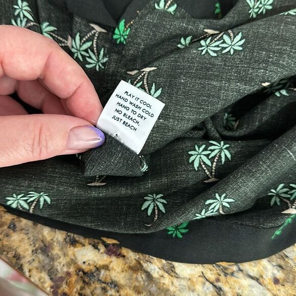 Kenny Flowers Limited Edition Palm Tree Print Short Sleeve Button Down Size XXL - Picture 7 of 9